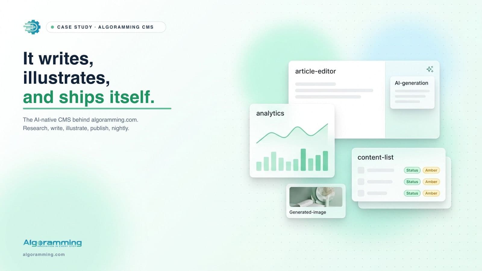 Building an AI-Native CMS That Writes, Illustrates, and Publishes Its Own SEO Content